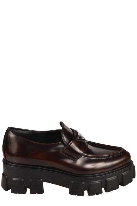 mule flat prada|prada chunky loafer.